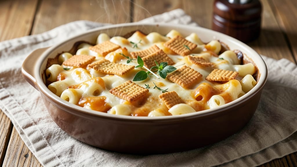 Baked Mac and Cheese With Ritz Recipe: Crispy Top, Melty Pull-Apart Magic