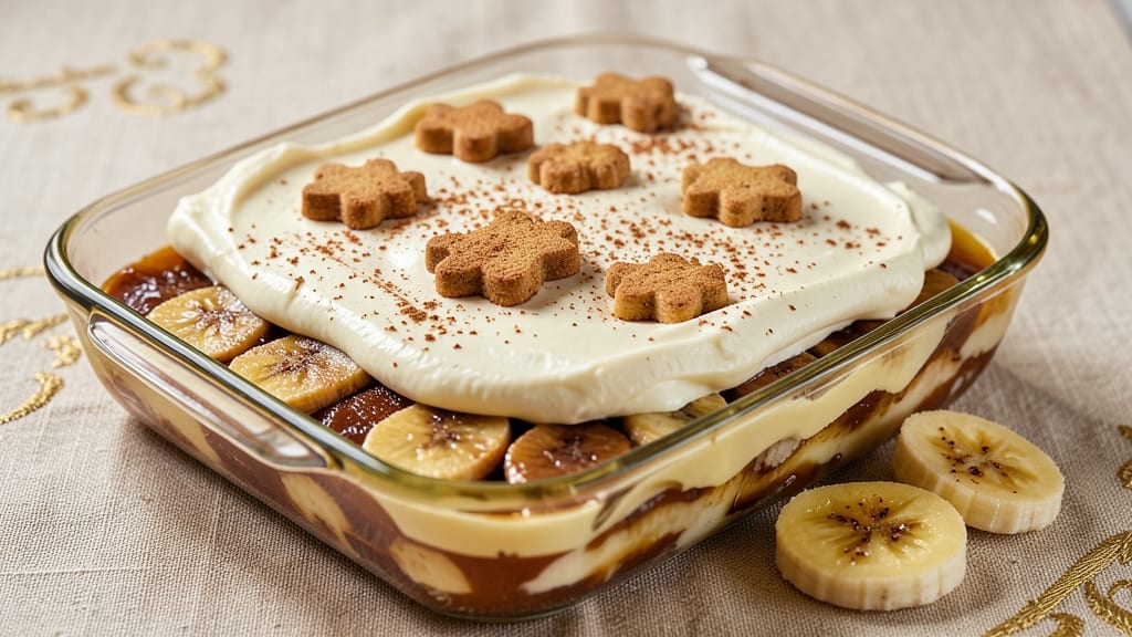 Banana Pudding Recipe With Cream Cheese and Chessmen Cookies: Layered Vanilla Custard and Buttery Crunch
