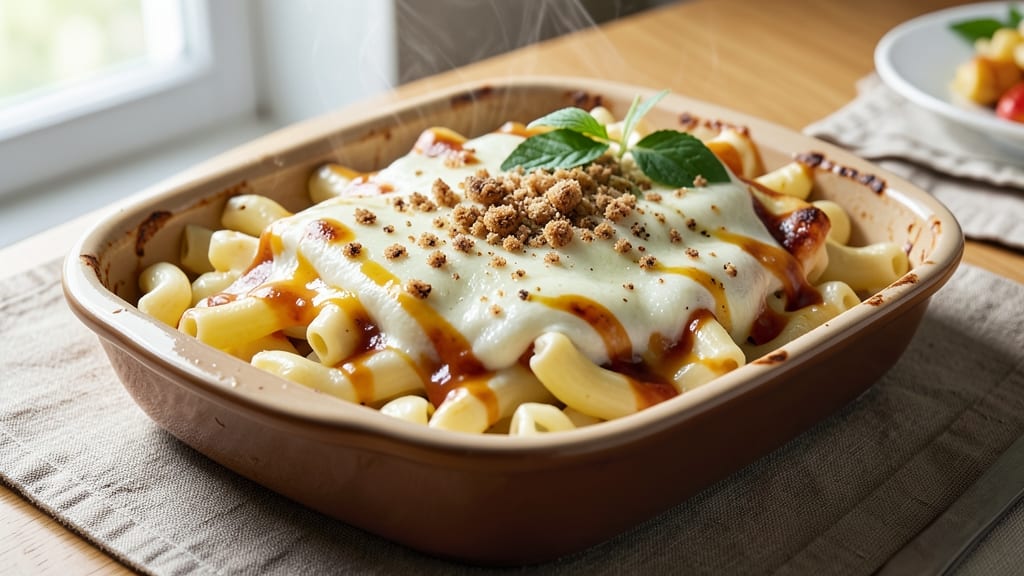 Baked Mac and Cheese Recipe with Cheddar and Mozzarella: Double-Baked Crispy Top, Melty Streaks