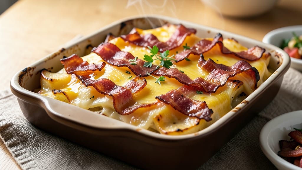 Bacon Cheese Scalloped Potatoes Recipe: Crispy Top, Melty Layers Every Time