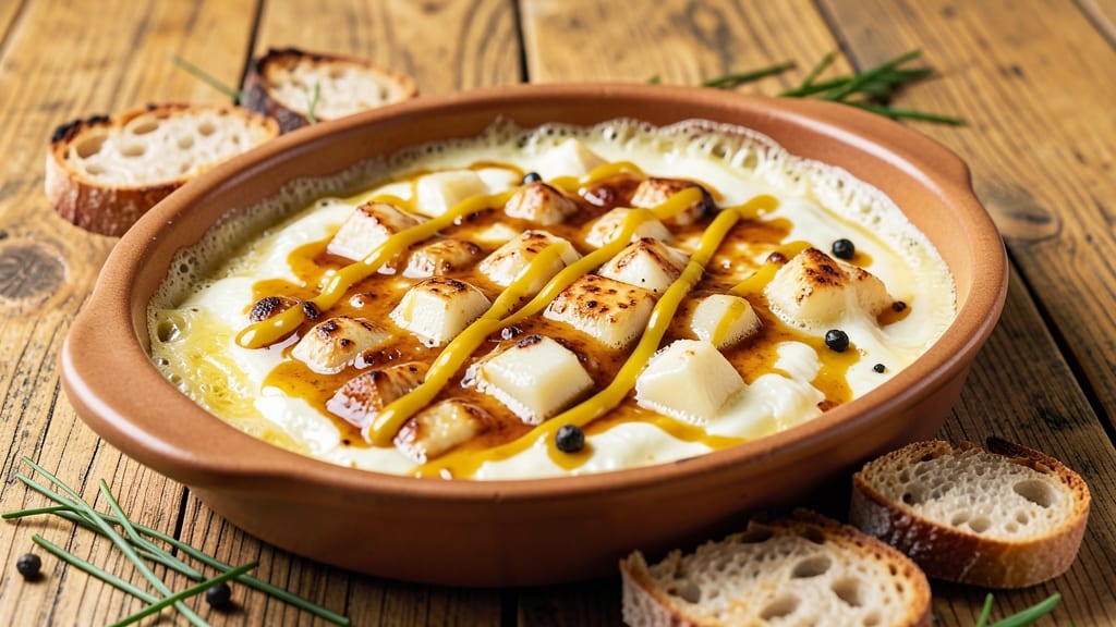 Bavarian Beer Cheese Recipe: Crispy Bread Crust Meets Creamy Cheese Rivers