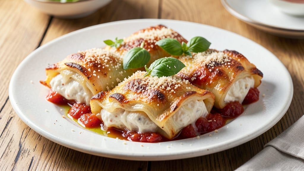 Baked Cheese Manicotti Recipe: Triple-Layered Cheese Dream With Crispy Top
