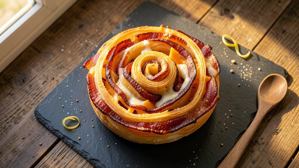 Bacon and Cheese Pinwheel Recipe: Flaky Layers With Smoky Pull-Apart Magic