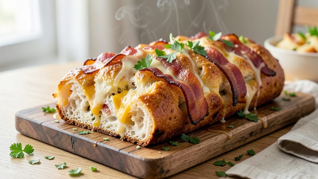 Bacon and Cheese Monkey Bread Recipe: Pull-Apart Crunch With Melty Edges