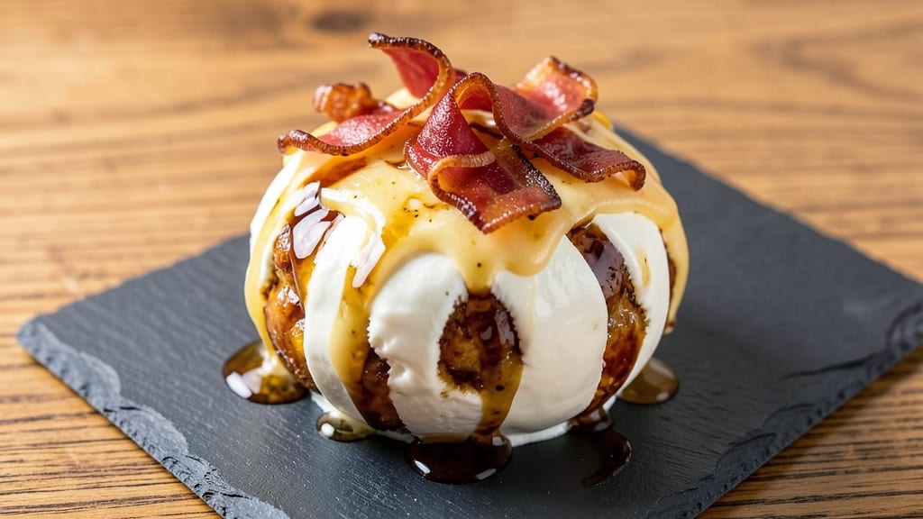 5 Star Cheese Ball Recipe: Triple-Cheese Crunch With Warm Bacon Streaks