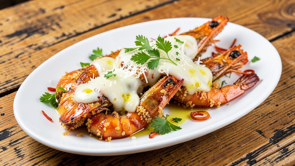 Baked Cheese Prawns Recipe: Golden Crisp Shells With Melty Cheese Inside