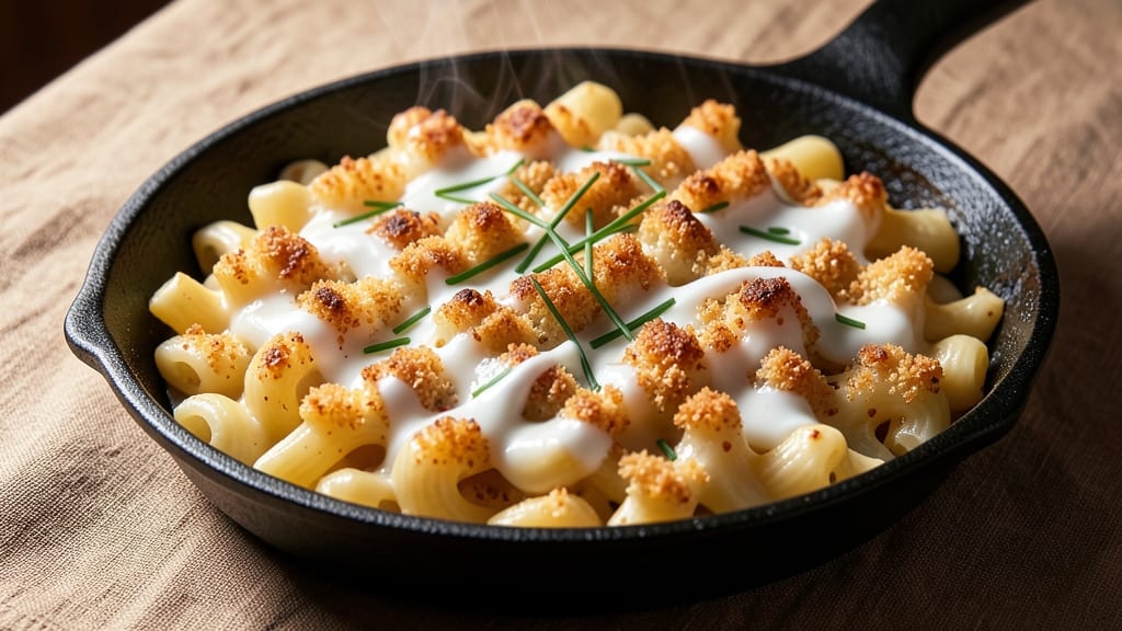 Baked Mac and Cheese Recipe for 4 People: Crispy Top, Melty Pulls in Every Bite