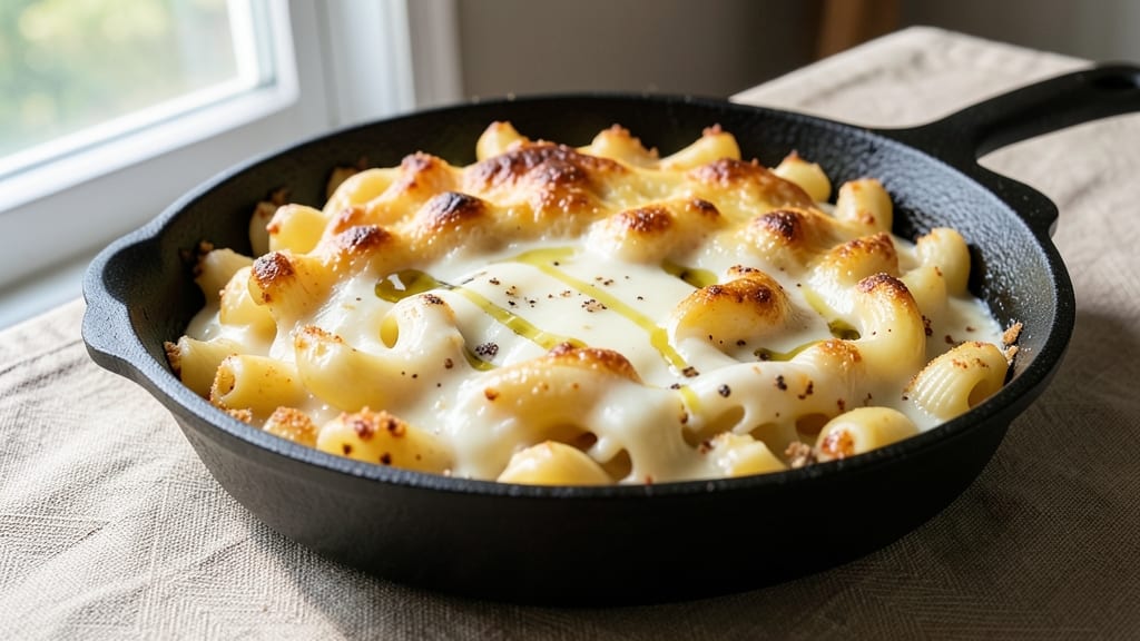 Baked Macaroni and Cheese Custard Recipe: Velvety Silky Texture With Crispy Breadcrumbs