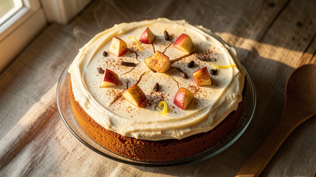 Apple Spice Cake Recipe with Cream Cheese Frosting: Warm Cinnamon Swirls Meet Tangy Sweetness