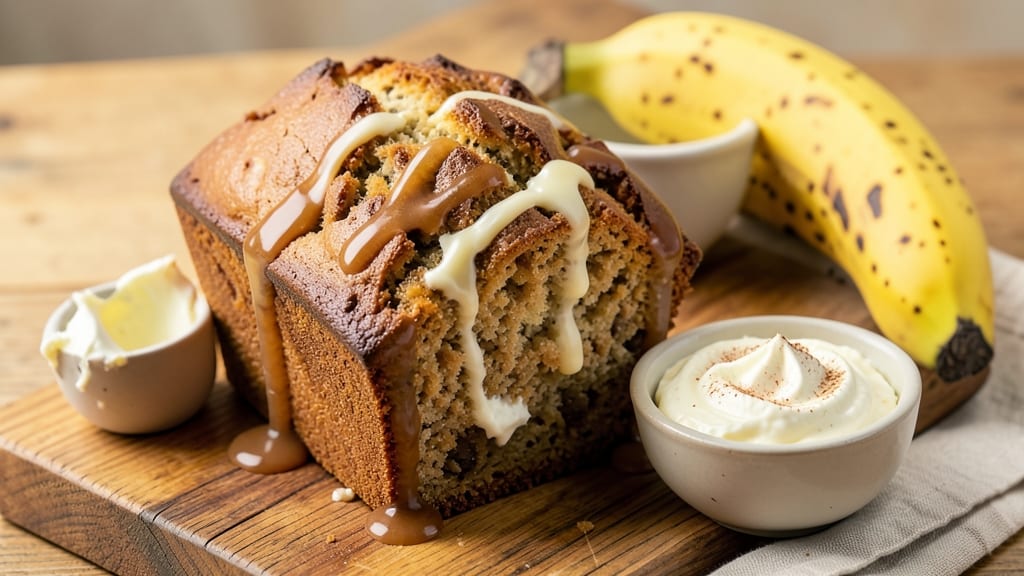 Banana Bread Recipe With Cream Cheese And Sour Cream: Ultra-Moist Swirls and Tangy Cream Cheese Crunch