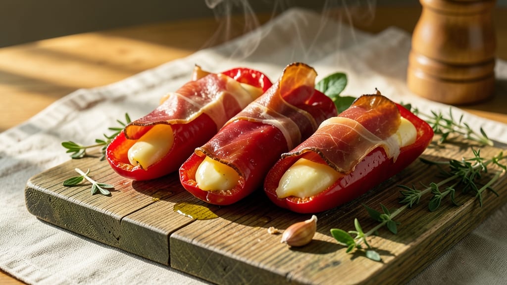Banana Peppers Stuffed With Cheese and Prosciutto Recipe: Crispy-Edged Bites with Salty-Sweet Filling