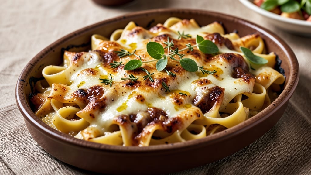 Alice Waters' Cheese and Pasta Gratin Recipe: Golden Crust Meets Velvety Cheese Layers