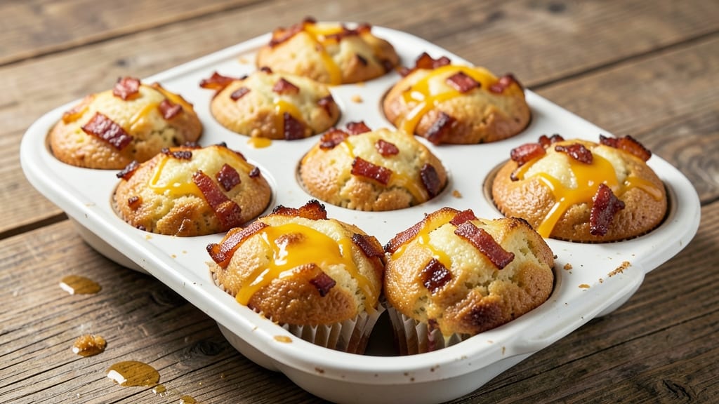 Bacon Egg and Cheese Breakfast Muffins Recipe: Fluffy Bites With Crispy Bacon Edges