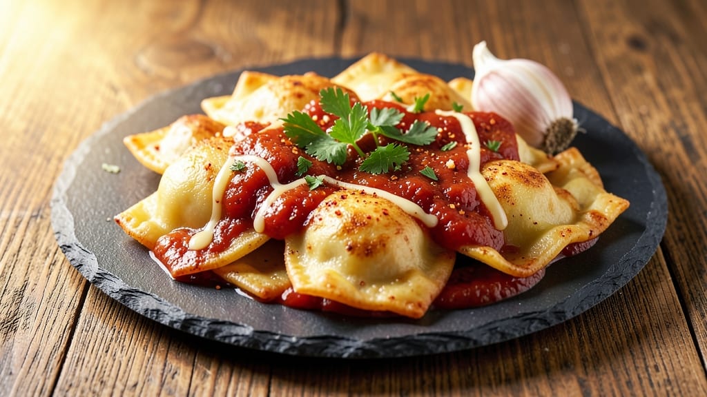Baked Frozen Cheese Ravioli Recipe: Crispy Top, Cheesy Pull-Apart Magic