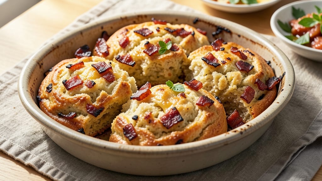 Bacon Cheese Scones Recipe Easy: Flaky Layers With Salty-Sweet Bite
