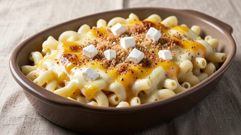 Auntie Loren's Mac and Cheese Recipe: Crispy Breadcrumb Top With Gooey Melty Streaks