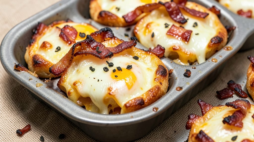 Bacon Egg and Cheese Egg Bites Recipe: Crispy Edges and Melty Cheese Magic