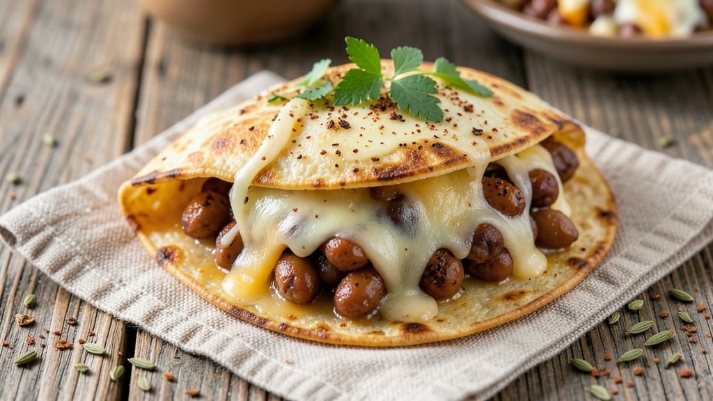 Baked Bean and Cheese Burrito Recipe: Crispy-Topped Comfort in a Handheld Wrap