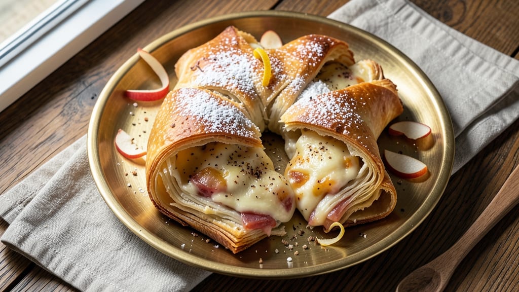 Austrian Cheese Strudel Recipe: Flaky Layers and Warm Vanilla-Caramelized Filling