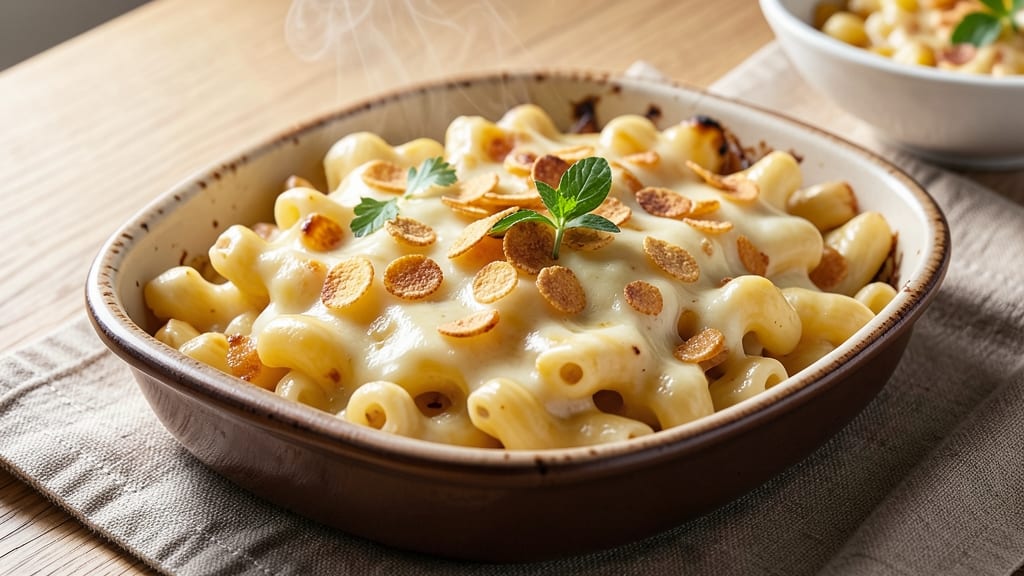 Baked Mac and Cheese Recipe with Corn Flakes: Crispy Crunch Top, Gooey Centers