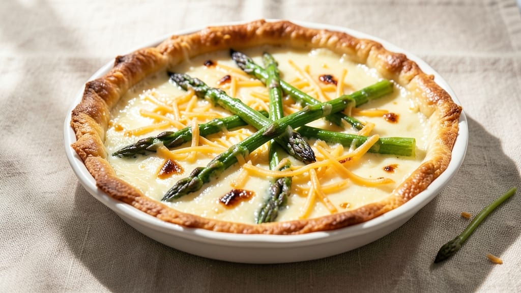 Asparagus and Cheese Quiche Recipe Easy: Flaky Crust Meets Savory Veggie Filling