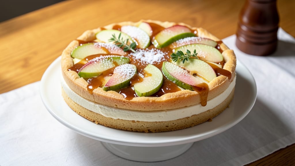 Apple Cream Cheese Torte Recipe: Spiced Apple Layers and Tangy Cream Cheese Bliss