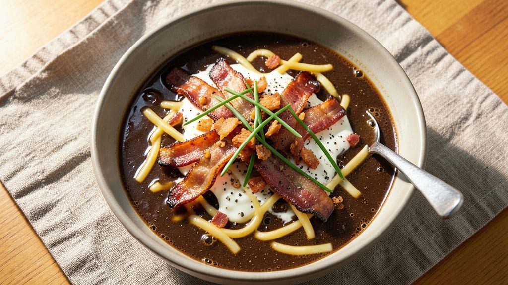 Bacon Beer Cheese Soup Recipe: Smoky Stout and Crispy Bacon Bites