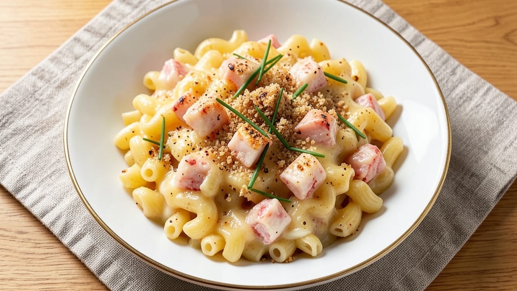 Baked Crab Macaroni and Cheese Recipe: Crispy Top, Luxurious Seafood Swirls