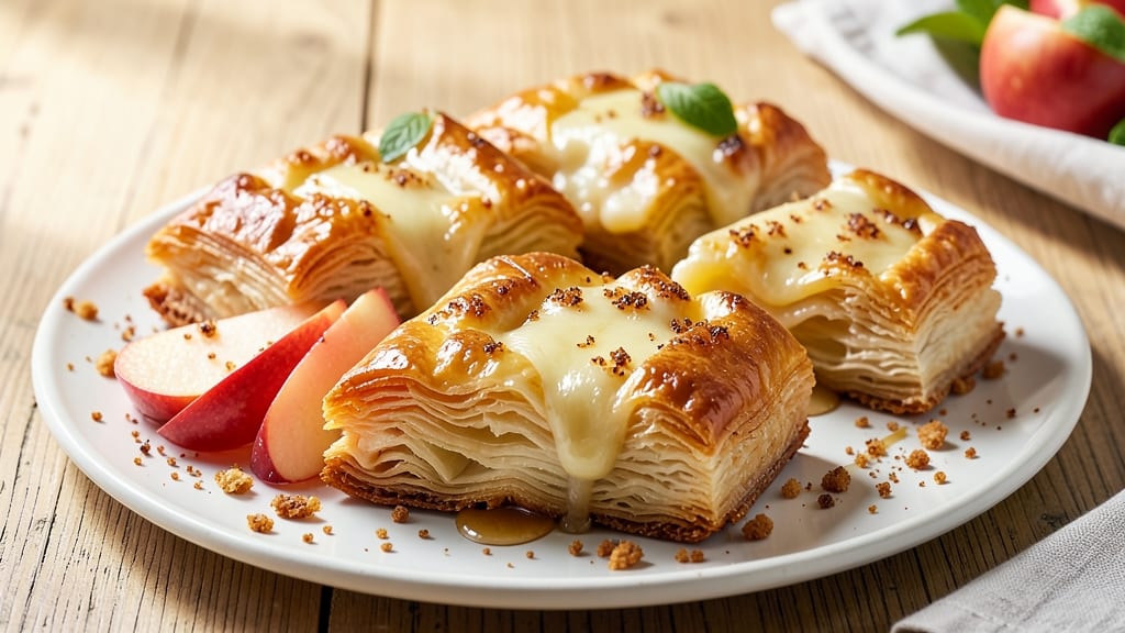 Apple Cheese Pastry Recipe: Flaky Crust With Sweet Apple-Cheddar Harmony