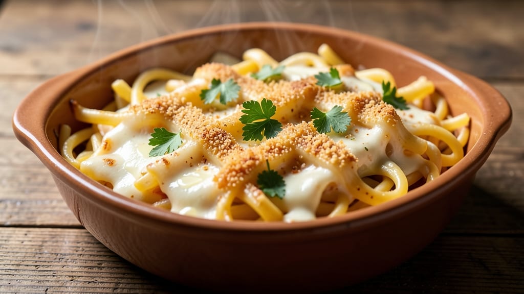 Baked Mac and Cheese Recipe with Spaghetti Noodles: One-Pan Pasta Twist for Ultimate Cheesy Crunch