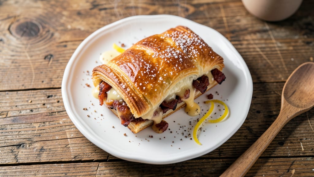 Bacon and Cheese Sausage Rolls Recipe: Flaky Pastry Wrapped in Smoky-Sweet Crunch