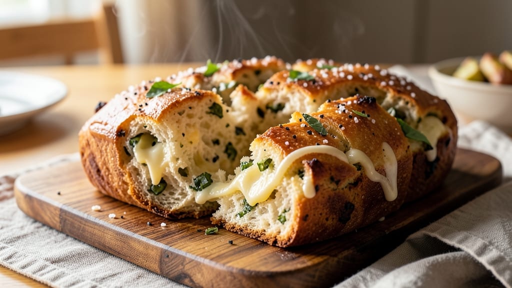 Artisan Jalapeño Cheese Bread Recipe: Spicy Cheese Pull-Apart Crust