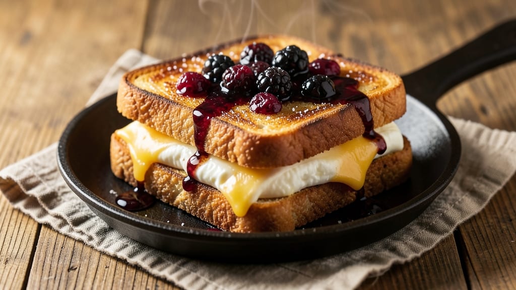 Balsamic Blackberry Bliss Grilled Cheese Recipe: Sweet-Tart Jam and Gooey Cheese Fusion