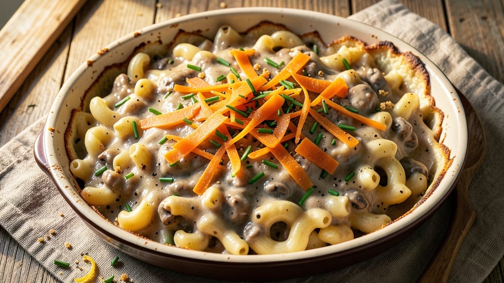 Baked Mac and Cheese Recipe with Cream of Mushroom Soup: Ultra-Creamy, Umami-Rich One-Pan Magic
