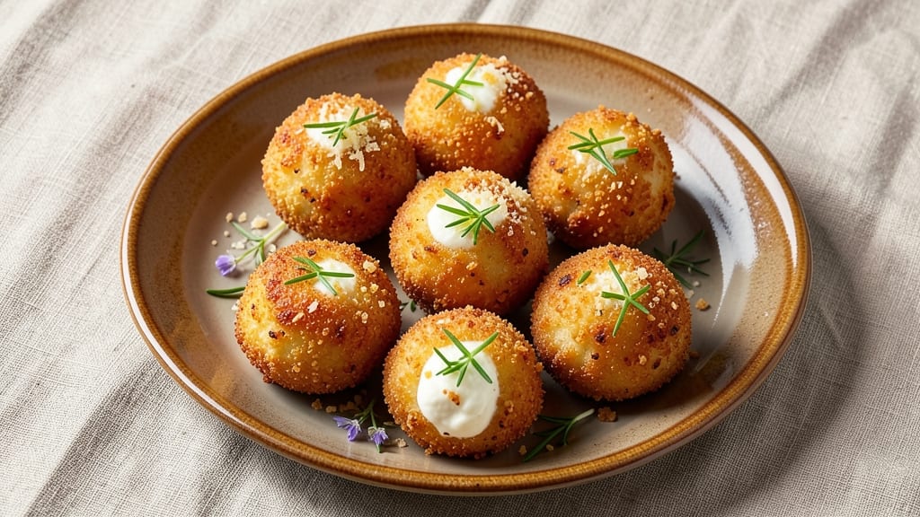 Air-Fried Goat Cheese Balls Recipe: Golden Crisp Shells With Herby Creaminess