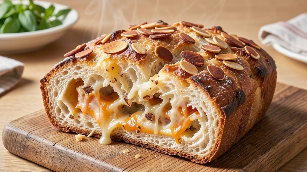 Almond Cheese Bread Recipe: Nutty Crunch Meets Gooey Cheese Heaven