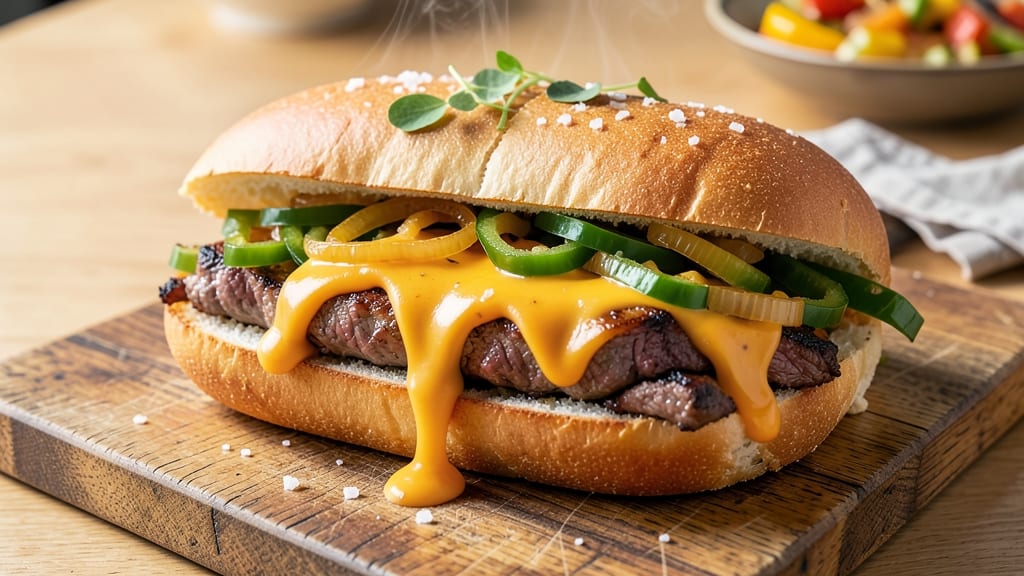 Authentic Philly Cheesesteak Recipe Cheese Whiz: Crispy-Edged, Whiz-Melty Magic in 15 Minutes