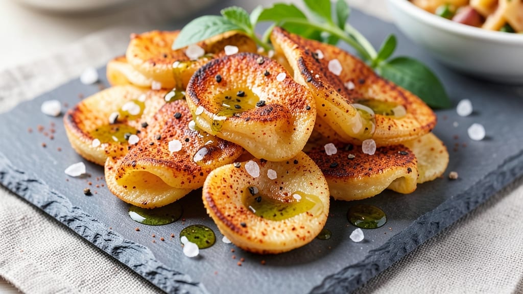 Baked Cheddar Cheese Crisps Recipe: Golden Shards With Melty Cheese Rivers