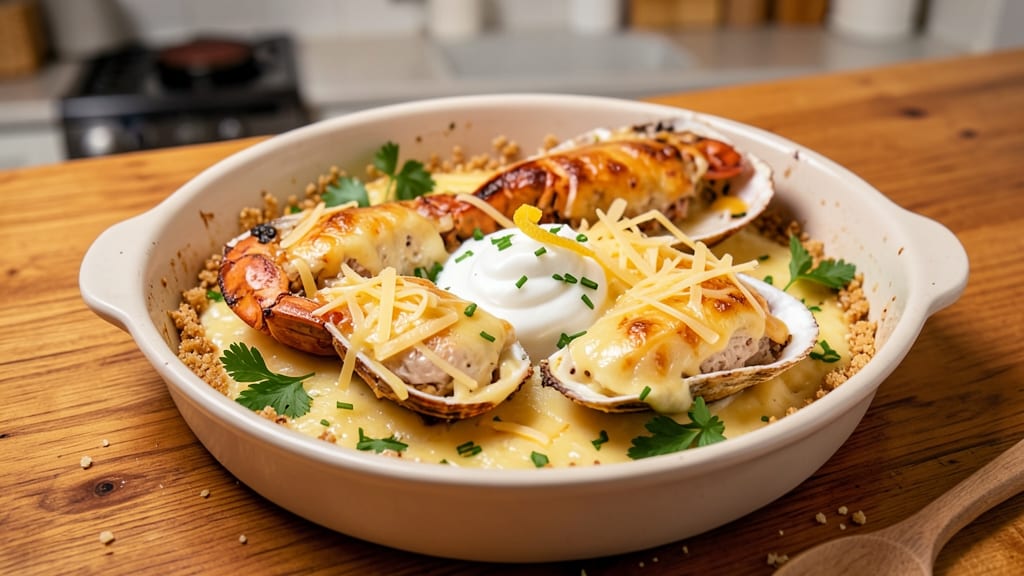 Baked Cheese Stuffed Lobster Recipe: Buttery Crust and Melty Center Magic