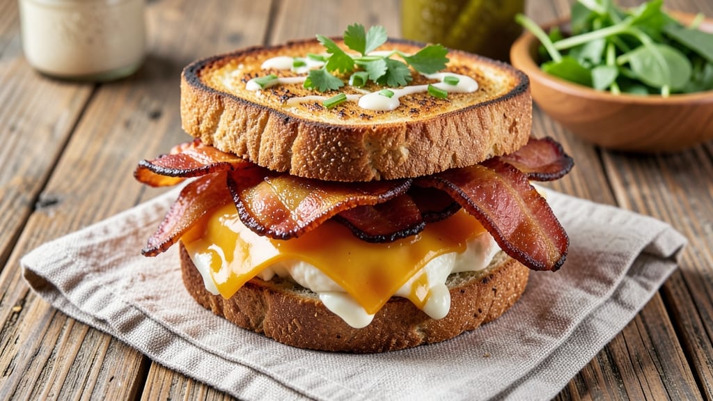 Bacon Grilled Cheese Sandwich Recipe: Smoky Crispy Layers With Melty Cheese