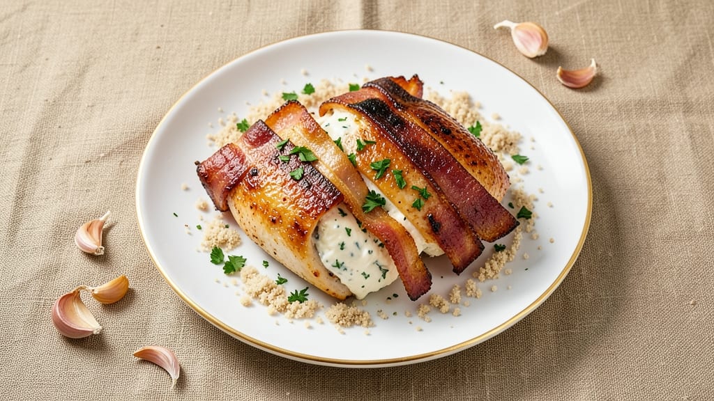 Bacon-Wrapped Cream Cheese Stuffed Chicken Recipe: Triple-Layered Crunch Meets Juicy Bites