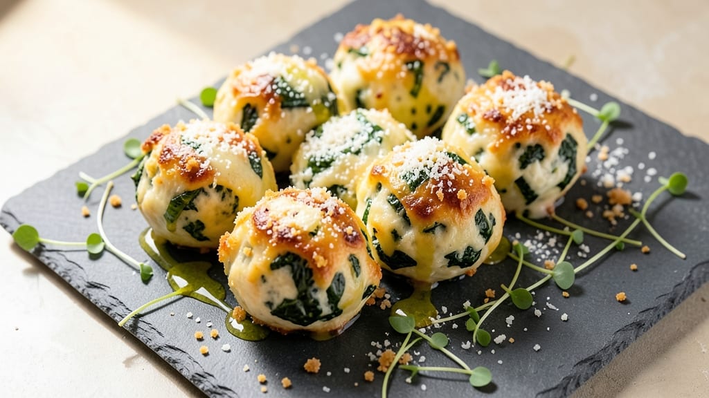 Baked Spinach Cheese Balls Recipe: Golden Crunch With Hidden Greens Inside