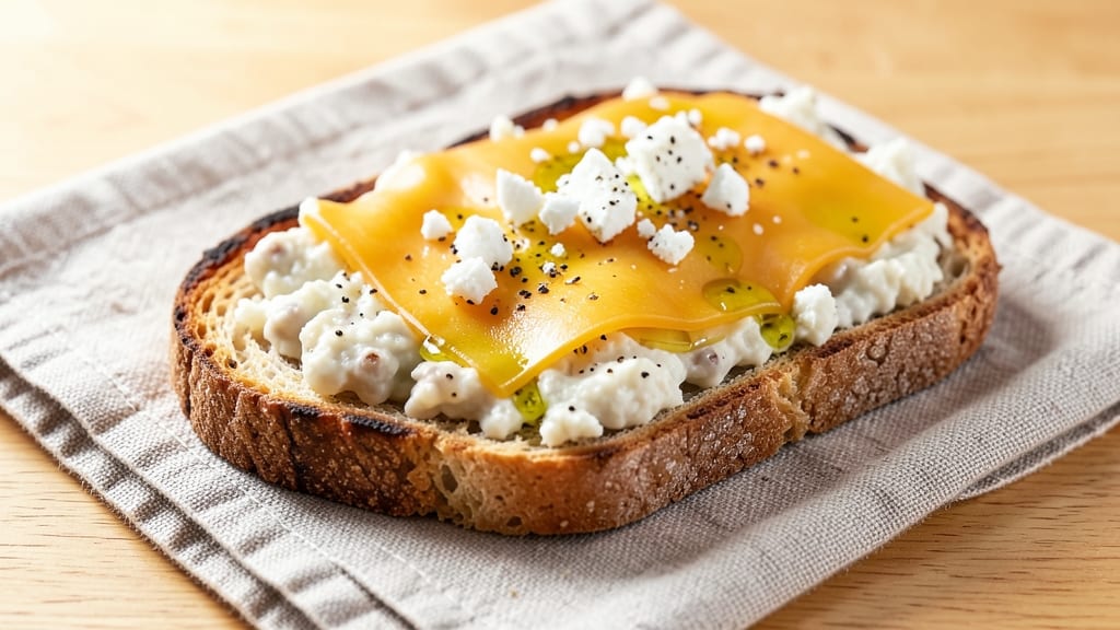 Beans and Cheese on Toast Recipe: Crispy Toast Crunch With Melty Cheese Rivers