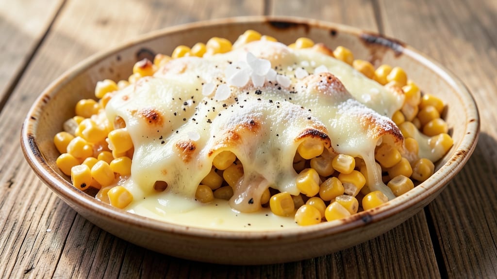 Baked Cheese Corn Recipe: Melty Cheddar and Sweet Corn Crunch