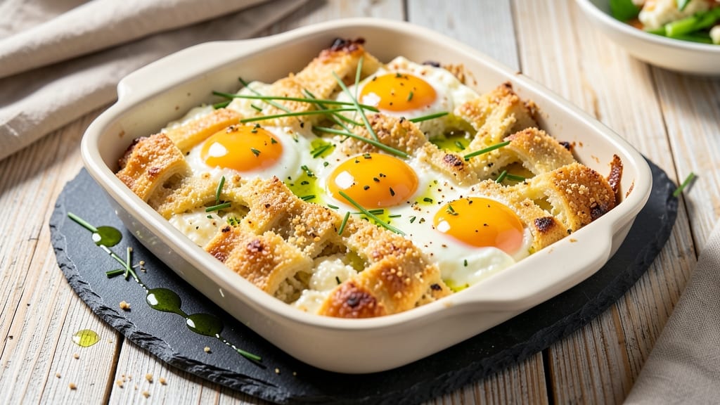 Baked Cottage Cheese and Eggs Recipe Jamie Oliver: Fluffy Clouds and Golden Crust in One Pan