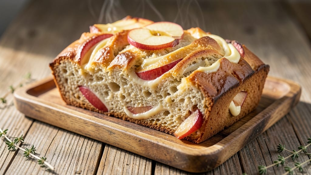 Apple Cream Cheese Bread Recipe: Swirled Vanilla-Apple Filling and Cream Cheese Frosting