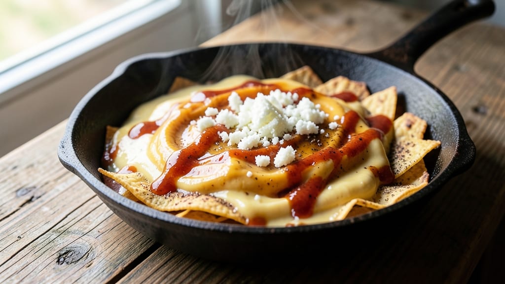 Authentic Mexican Cheese Sauce Recipe: Smoky Queso Fuego With Crispy Tortilla Top