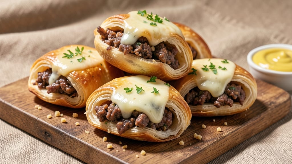 Beef and Cheese Piroshki Recipe: Flaky Dough Wrapped in Savory Filling