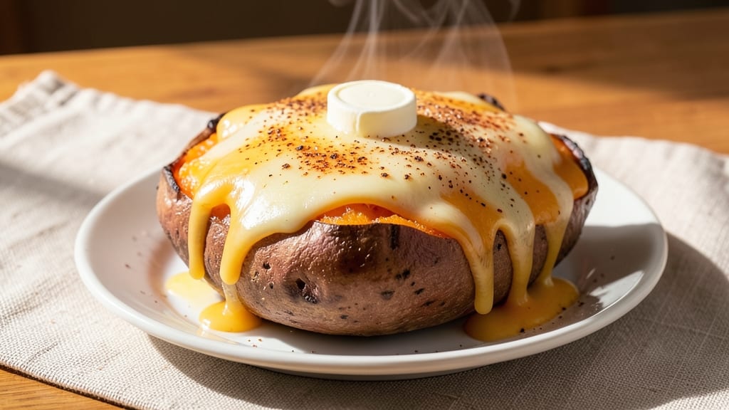 Baked Sweet Potato with Cheese Recipe: Gooey Pull-Apart Magic in 40 Minutes
