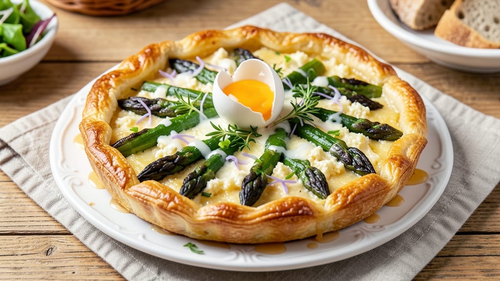 Asparagus Goat Cheese Tarts Recipe: Crispy Pastry Hugging Herbed Creaminess